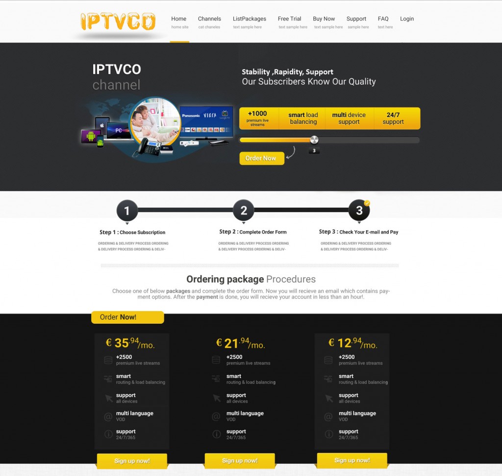 طراحی سایت فروش و پشتیبانی IPTVCO